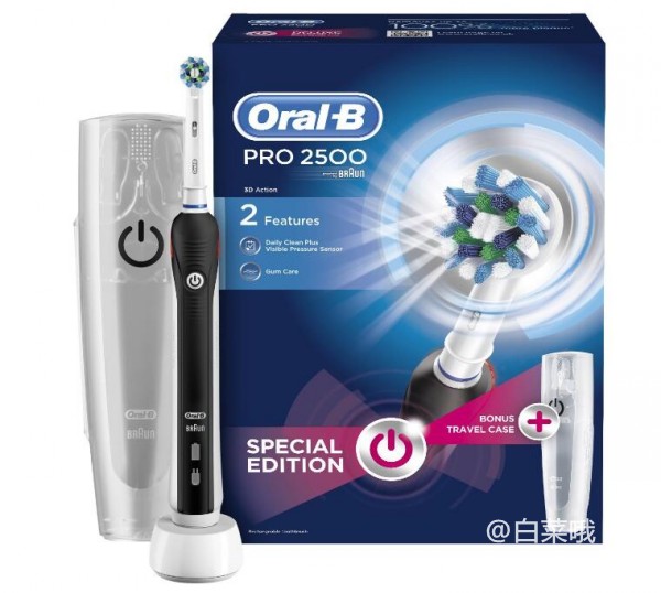 Oral-B Pro 欧乐-B 2500 3D电动牙刷 两色 Prime会员免费直邮含税到手￥271