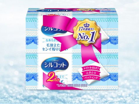 日本进口，Unicharm 尤妮佳 silcot 化妆棉82枚*6盒装 ￥49