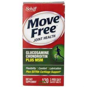 限Plus会员，Schiff Move Free 维骨力 绿盒维骨力关节炎止痛配方120粒*2瓶 ￥199.18含税包邮