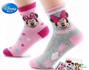 迪士尼 儿童春夏棉袜4双 ￥19.9包邮（￥29.9-10）