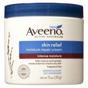 适合凑单，Aveeno 艾维诺 天然燕麦精华强效保湿修护润肤霜 310g 新低$5.98（$6.29 S&S优惠5%包邮） 到手￥55