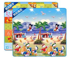 Disney 迪士尼 加厚双面宝宝爬行垫 200×180×2cm 多色 送野餐垫 ￥78包邮（￥118-40）