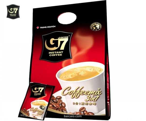 越南进口 中原G7 三合一速溶咖啡 800g*2袋 ￥59.9