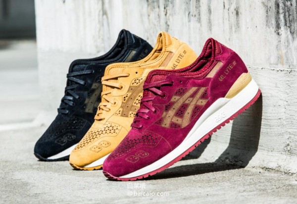 ASICS GEL-LYTE 3代 激光切割镂空版 中性复古跑鞋 4色 .99 到手￥500