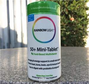 Rainbow Light 润泊莱 50岁以上迷你片剂综合营养片180粒  $17.59 到手￥135
