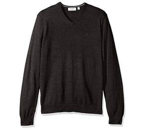 限尺码，Calvin Klein 100%纯美利奴羊毛男士针织衫 V领 多色 $19.99 到手￥170