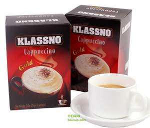 马来西亚进口，Klassno 卡司诺 即溶咖啡金装 150g*12盒 ￥52.8包邮（￥16.9 双重优惠）