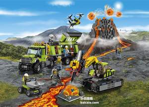 Lego 乐高 City城市系列 60124 火山探险基地 7824日元 到手￥610