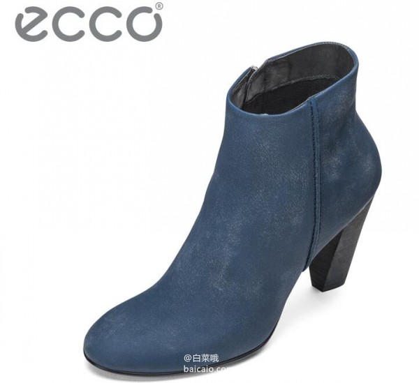 2016年秋季新款，ECCO 爱步 型塑 女士磨砂皮高跟短靴 两色 .31起 到手￥580 国内￥2199