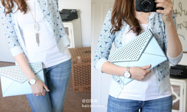 Rebecca Minkoff 瑞貝卡明可弗 鏤空手拿信封包 直郵到手新低￥357（￥292.83 + ￥64.29）