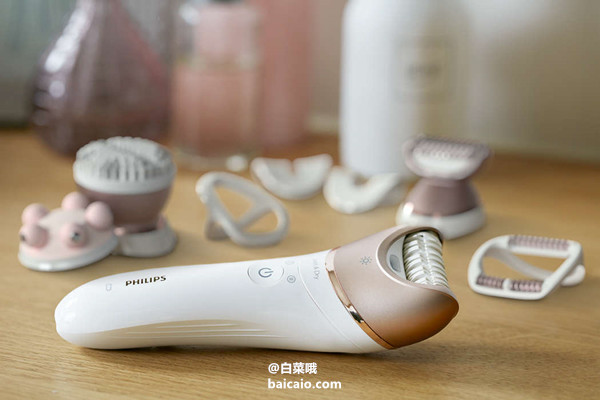 金盒特價，Philips 飛利浦 BRE650/00 旗艦款干濕兩用電動脫毛器 ￡49.99 直郵到手￥642