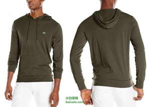 Lacoste 法國(guó)鱷魚 男士純棉衛(wèi)衣 帶兜帽 $39.14（$55.91 額外7折）到手￥290