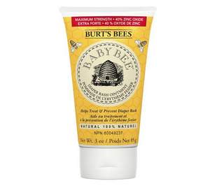 Burt's Bees 100%纯天然婴儿护臀膏85g $5.39（$7.19 下单8折+S&S） 到手￥40