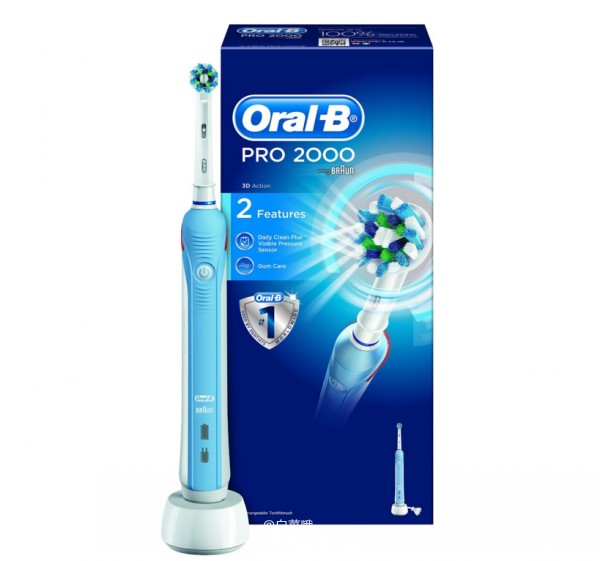 补货，Oral-B Pro 2000 3D电动牙刷 £23.33 直邮无税到手￥270