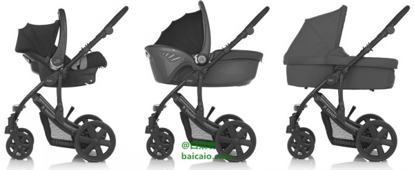 Britax 百代适 B-SMART 3轮高端高景观童车 €189.83-5+73.9 直邮到手￥1919