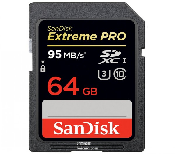 SanDisk 至尊超极速 64GB SDXC存储卡（95MB/s）￥233.84+13.61直邮