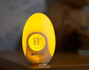 低于海淘，Gro-Egg  智能变色室内温度计小夜灯 秒杀价新低￥125包邮