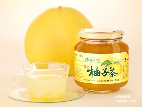 顺丰优选：韩国农协 蜂蜜柚子茶1kg*2瓶 限时抢购￥59.9