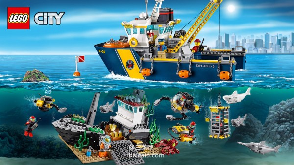 Lego 乐高 城市组 60092 深海探险潜水艇 ￥198包邮