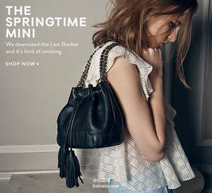 2015年新款，Rebecca Minkoff 瑞貝卡明可弗 MINI流蘇抽繩桶包 直郵含稅到手￥1022（￥890.08+￥132.76）