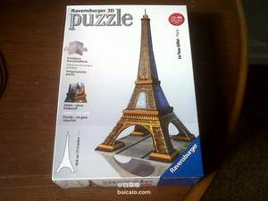 Ravensburger 睿思 3D立體拼圖 埃菲爾鐵塔 ￥133包郵（￥102+￥30）