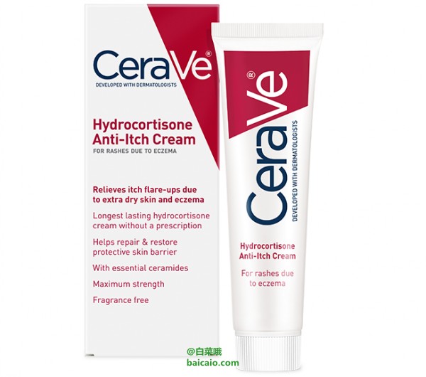 皮肤易过敏者可入，CeraVe 抗过敏止痒膏28g 65包邮（¥50+15）