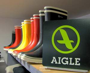 法国产，AIGLE 艾高 女士手工时尚雨靴 $49.99 到手￥420