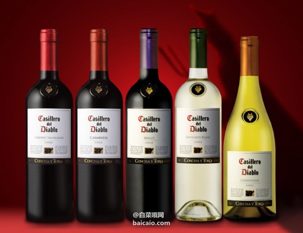 亚马逊中国：单品好价，智利干露酒厂 红魔鬼 葡萄酒750ml 多种口味 订购省￥65.55
