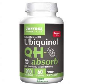 Jarrow 杰諾 高吸收率CoQ10輔酶200mg*60粒 $27.51（$28.96 S&S優(yōu)惠5%包郵）到手￥185