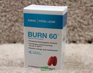 GNC美国官网：燃脂纤体必备，Burn 60 瓜拉纳热能消耗精华 60粒 $9.99 可支付宝直邮