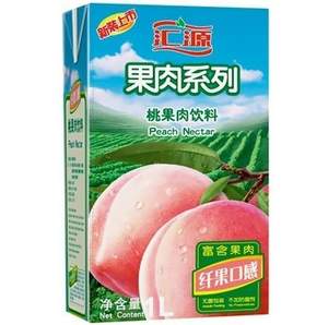匯源 桃果肉果汁1L*12盒 ￥70.8（￥100.8-30）
