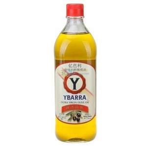 酸度≦0.4%，西班牙进口 YBARRA 亿芭利 特级初榨橄榄油 1L*2 ￥79