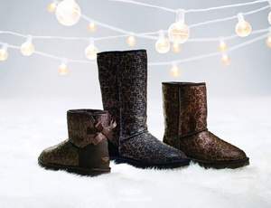 <span>白菜！</span>UGG 女士豹纹亮面高筒雪地靴 3.9折 新低$82.36（$96.89 公码85折）到手￥675