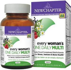 Amazon：New Chapter 新章 40岁以下女性综合有机营养片72片 $20.73（$31.9 下单7折 S&S优惠5%包邮）到手￥170