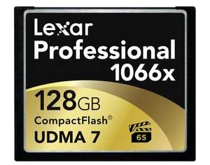 B&H：Lexar 雷克沙 128GB 高速CF卡（1066X/UDMA 7/160MB）$139.95 到手￥890