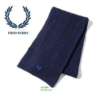 Amazon：Fred Perry 男士针织麻花围巾 $29.25 直邮无税到手￥216