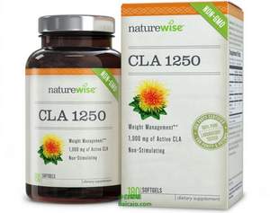 Amazon：销量第一，NatureWise CLA共轭亚油酸软胶囊1000mg*180粒 $20.22(￥21.28 S&S优惠5%）到手￥145