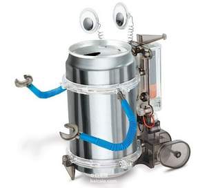 Amazon：销量第一，4M Tin Can Robot 环保易拉罐机器人 新低$10.63 直邮无税到手￥90