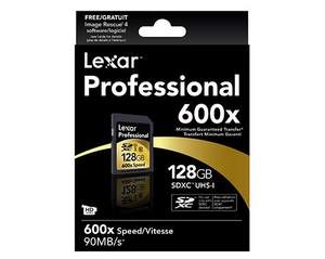 Amazon：Lexar 雷克沙 600X專業(yè)系列 SDXC存儲卡128G 讀90M/S 新低$76.95 到手￥490 國內(nèi)￥1799