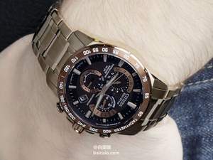 EBAY：CITIZEN 西鐵城 三眼光動(dòng)能五局電波男表 $290.95（$310.95-20）到手￥1875