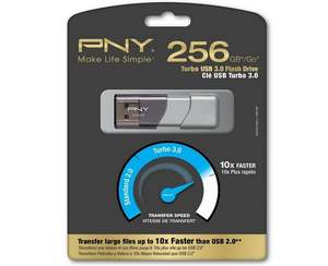 Amazon：大容量新低！PNY USB3.0高速U盤256GB（讀185MB/S、寫135MB/S）新低$69.99 直郵到手￥446