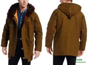 Amazon：Alpha Industries 阿爾法 男士羊毛呢保暖大衣 5折 $111.79 到手￥850
