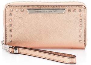 Amazon：Rebecca Minkoff 真皮柳钉长款钱包 4.4折 $57.8 直邮到手￥375