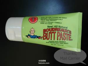 Amazon：Boudreaux's Butt Paste 纯天然护臀膏/尿布疹膏 57g $1（$2.48-1.5）