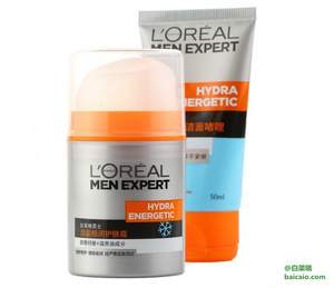 亞馬遜中國：歐萊雅 男士套裝（護(hù)膚霜50ml+潔面啫喱50ml） ￥43.5（￥48.8 滿158-30）