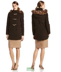 Amazon：Tommy Hilfiger 女士帶帽羊毛大衣 2.3折 $76.77（$95.96 鞋服8折）到手￥600