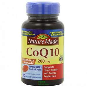 Amazon：Nature Made 莱萃美 CoQ10辅酶 200mg*80粒 新低$22.6（$23.79 S&S优惠5%包邮）到手￥155