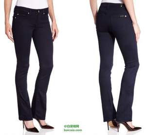 Amazon：7 For All Mankind 女士修身微喇彈力牛仔褲 $65.09 到手￥435