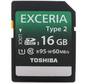 京東商城：東芝 EXCERIA Type II型 SDHC存儲(chǔ)卡16G UHS/CL10 <span>讀95M 寫(xiě)60M</span> 約￥76（￥99 滿￥200-50）