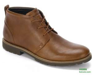 Amazon：Rockport 樂步 男士系帶短靴 $47.83（$59.79 鞋服8折）到手￥425